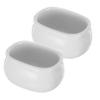 BIUDECO 2pcs Ceramic Bowl Set Tea Bag Sugar Holder Porcelain Ramen Bowl Teabag Holder Dish Tea Bag Plate for Parties Daily Use view 1