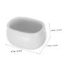 BIUDECO 2pcs Ceramic Bowl Set Tea Bag Sugar Holder Porcelain Ramen Bowl Teabag Holder Dish Tea Bag Plate for Parties Daily Use view 2