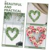 3 Pcs DIY Heart Shaped Metal Wreath Frame, Iron Wire Floral Rack view 4