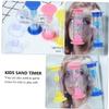 6Pcs Boy Girl Tooth Brushing Sand Timer with Sucker Design for Bathroom view 3