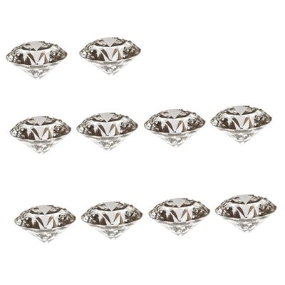 HOODANCOS 24pcs Simulated Crystal Diamonds Transparent Faux Diamonds for Home and Wedding Decoration Elegant Vase Filler and Centerpiece Gems