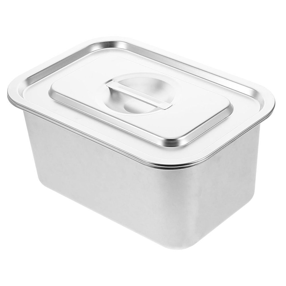 HEALSOPTHY Compact Kitchen Compost Bin with Sealed Lid Stainless Steel Indoor Compost Container for Food Waste Space-Saving Design Height for Countertop Use