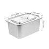 HEALSOPTHY Compact Kitchen Compost Bin with Sealed Lid Stainless Steel Indoor Compost Container for Food Waste Space-Saving Design Height for Countertop Use view 2