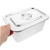 HEALSOPTHY Compact Kitchen Compost Bin with Sealed Lid Stainless Steel Indoor Compost Container for Food Waste Space-Saving Design Height for Countertop Use view 3