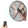 ZOCWJK Cooling Silent Oscillating Fan - Wall Mounted Fan with Remote Control - Home/Industrial/Office/Gym Summer Cooling (Mechanical-16In view 1