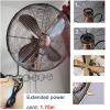 ZOCWJK Cooling Silent Oscillating Fan - Wall Mounted Fan with Remote Control - Home/Industrial/Office/Gym Summer Cooling (Mechanical-16In view 2