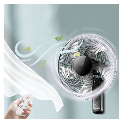ZOCWJK Wall Fan,16 Inch/18 Inch,3 Speed Settings Quiet Operation Wall Mounted Fan,Adjustable Angle,Timer & Remote Control Air Cool Fan for Living Room M(16inch