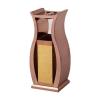Garbage Can, Stainless Steel Trash Can, Modern Commercial Trash Can with Independent Ashtray, Floor Standing Ashtray for Hotel, Lobby, Office. etc, Outdoor Waste BinsC view 1