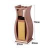 Garbage Can, Stainless Steel Trash Can, Modern Commercial Trash Can with Independent Ashtray, Floor Standing Ashtray for Hotel, Lobby, Office. etc, Outdoor Waste BinsC view 2