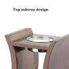 Garbage Can, Stainless Steel Trash Can, Modern Commercial Trash Can with Independent Ashtray, Floor Standing Ashtray for Hotel, Lobby, Office. etc, Outdoor Waste BinsC view 3