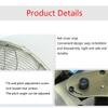 ZOCWJK Electric Fan European-Style Retro Metal Wall Fan, 16in Home/Restaurant Swing Remote Control, 50w Silver Large air Volume (Silver-16in Mechanical view 3