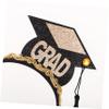 BESTYASH 2pcs Graduation Hat and Sash Set Tassel Doctoral Cap Headband for Graduation Decorations Party Favors and Memorable Celebrations view 3