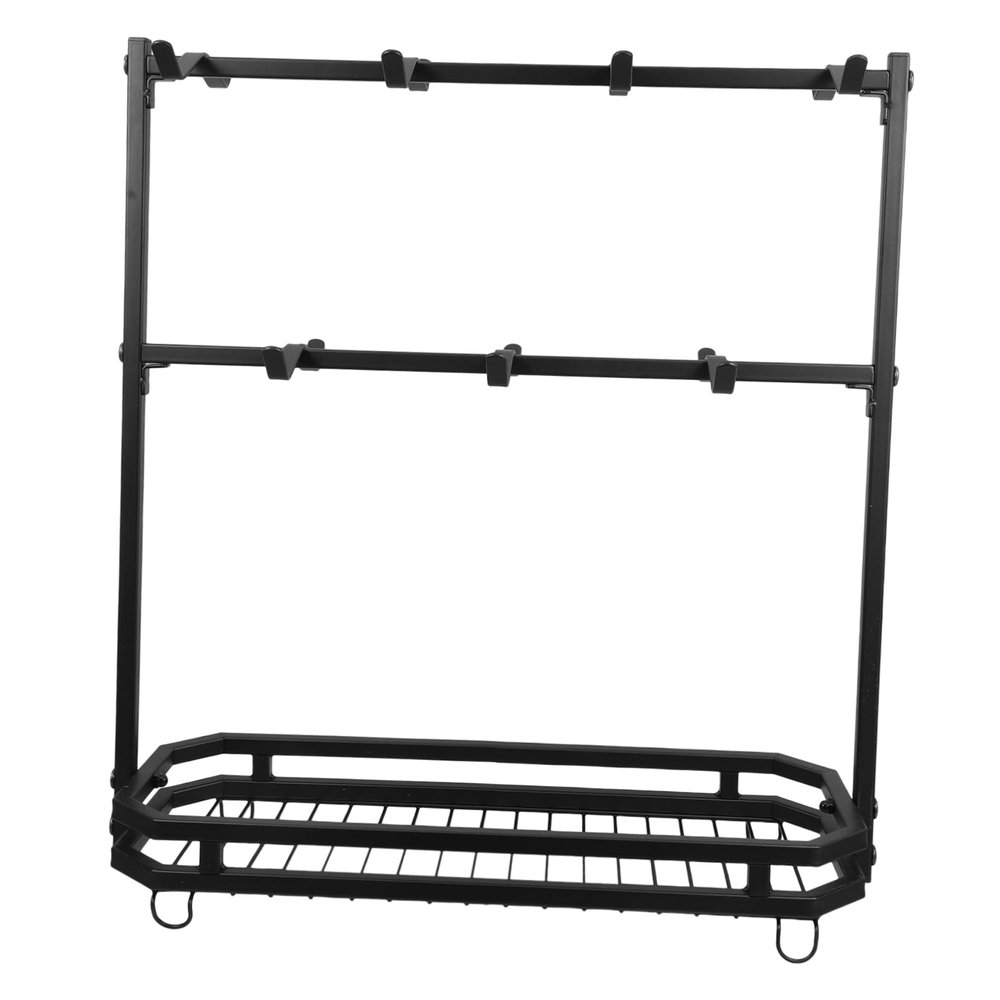 Cabilock Iron Mug Mounted Cup Holder for Kitchen Office Elegant Storage Organizer for Tea Coffee Cups Iron Construction Space Saving Design