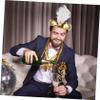 HEALSOPTHY Gold Arabian Style Hat Prop for Carnival Party Headwear Xmas view 4