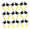 24Pcs Mini Graduation Cap Cake Toppers with Yellow Tassel, Grad Party Decor view 1