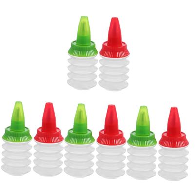Luxshiny 8pcs Vegan Frosting Icing Bottles for Cookie Decorating Icing Craft Bottles Tips Random Color