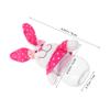 BESPORTBLE Easter Bunny Treat Box Transparent Reusable Candy Jar for Easter Favors Cute Bunny Candy Container for Storing Chocolates and Small Treats for Holiday Celebrations view 2