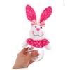 BESPORTBLE Easter Bunny Treat Box Transparent Reusable Candy Jar for Easter Favors Cute Bunny Candy Container for Storing Chocolates and Small Treats for Holiday Celebrations view 4