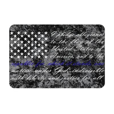 AHUNARLOP American Flag Pledge of Allegiance Indoor Doormat 24" x 16" - Non-Slip Entrance Rug for Bathroom, Kitchen, Front Door - Absorbent Waterproof Bath Mats for Indoor Use (Black)