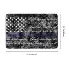 AHUNARLOP American Flag Pledge of Allegiance Indoor Doormat 24" x 16" - Non-Slip Entrance Rug for Bathroom, Kitchen, Front Door - Absorbent Waterproof Bath Mats for Indoor Use (Black) view 2