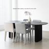 Nordic Designers Home Dining Room Dining Chair Modern Luxury Armchair French Online Celebrity Dining Table Chair Beige-51 * 51 * 82CM view 2