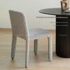 Nordic Designers Home Dining Room Dining Chair Modern Luxury Armchair French Online Celebrity Dining Table Chair Beige-51 * 51 * 82CM view 4