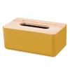 LIFKOME Holding Paper Towel Holder Rectangle Tissue Box Cover Storage Yellow Napkin Storage for Household Hotel view 1