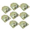 HOLIDYOYO 1set Table Leg Hardware Leg Fixing Attachment Plates Furniture Mounting Brackets for Couch Sofa and Table Repair Easy to Install and Lightweight view 1