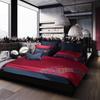 4/6/9Pcs Soft 1000TC Cotton Premium Wine Red Bedding Sets Double Super King Duvet Cover Bed Sheet Pillowcases,Color 1,King Size 9pcs view 3