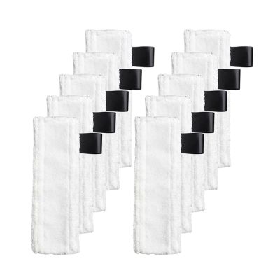 Replacement Steam Cleaner Floor Mop Cloth Cover Rags Pads,Compatible For KarcherEasyfix SC1 SC2 SC3 SC4 SC5 Vacuum Cleaner Spare Parts(10pcs)