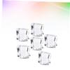 PRETYZOOM 50pcs Acrylic Fake Ice Cubes 25mm Square Shape for Display Trays Wedding Decor view 2