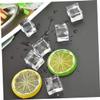 PRETYZOOM 50pcs Acrylic Fake Ice Cubes 25mm Square Shape for Display Trays Wedding Decor view 4