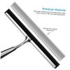 NOLITOY 1set Shower Squeegee with Replacement Strip and Wall Mounted Adhesive Hook for Cleaning Shower Doors Tiles and Car for Streak Finish view 3