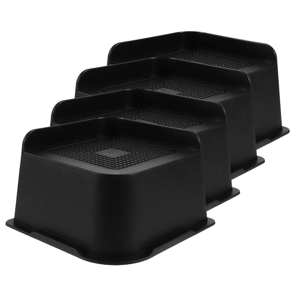 Mipcase 4pcs Furniture Risers Rubber Anti Scratch Bed Lifts