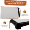 CALLARON Plastic Step Stool Anti-Slip Lightweight Folding Ladder Multi-Purpose Footrest for Elderly view 3
