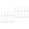 DECHOUS 20pcs Shaped Flange Rod Holders for Closet Rod Support Easy Installation Wardrobe Bracket for Clothes Hanging Lightweight and Design for Home and view 1