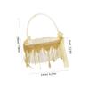 Elegant Heart Flower Girl Basket with Lace and Bowknot view 2