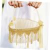 Elegant Heart Flower Girl Basket with Lace and Bowknot view 3