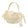 Bowknot Floral Basket Wedding with Handle for Flower Girl view 1