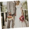 Bowknot Floral Basket Wedding with Handle for Flower Girl view 3