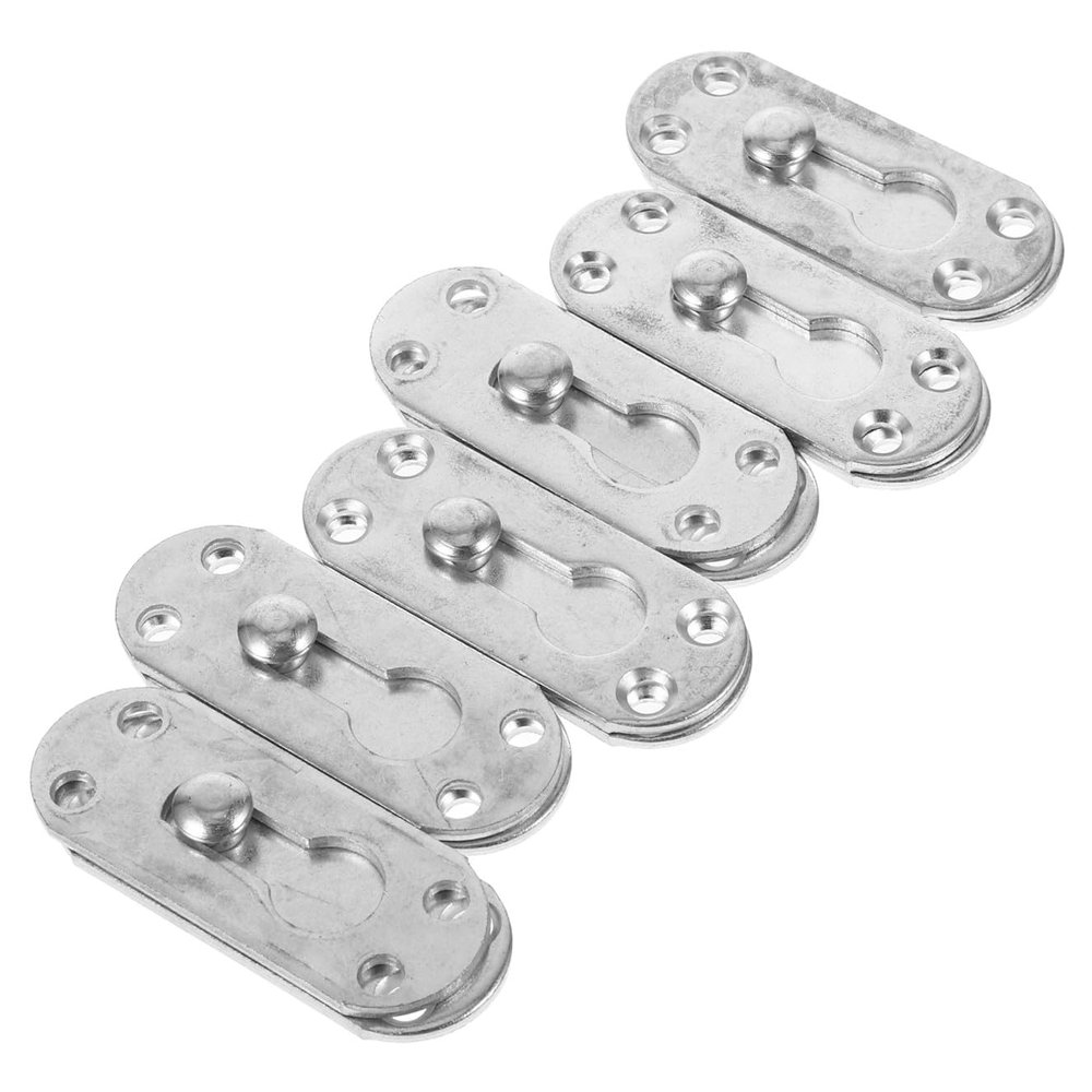 TEHAUX 6 Set Iron Bed Rail Connecting Fitting for Closet Doors