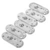 TEHAUX 6 Set Iron Bed Rail Connecting Fitting for Closet Doors view 1