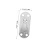 TEHAUX 6 Set Iron Bed Rail Connecting Fitting for Closet Doors view 2