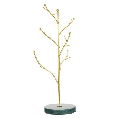BESPORTBLE 1pc Hanging Jewelry Organizer Stand Marble Tree Shape for Necklace Bracelet Display