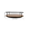 Rotating Organizer Rack for Pantry and Kitchen Storage, Brown Wood Iron view 2