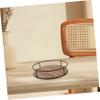 Rotating Organizer Rack for Pantry and Kitchen Storage, Brown Wood Iron view 4