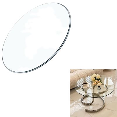 GYYDXXFC 15in 17in 25in 27in 29in Premium Round Circular Plate Glass,Tempered Glass Table Top, Tempered Glass Turntable,Beveled Glass Table Top(100cm(39IN))