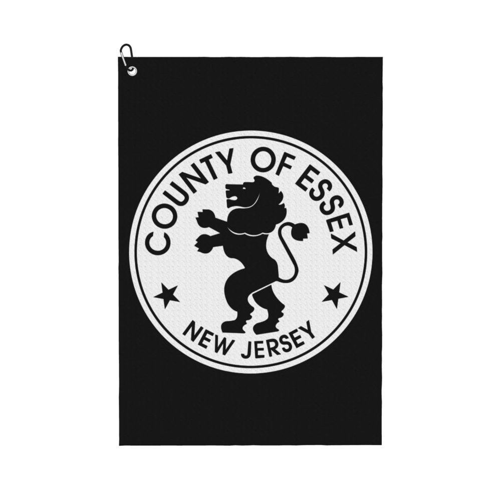 EASDEY Seal of Essex County, New Jersey Golf Towel 24x16in Microfiber Golf Towels Waffle Towel Golf Accessories Cleaning Cloth