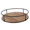 Rotary Seasoning Jar Rack Wooden Condiment Pot Rack view 1