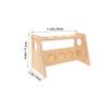 LIFKOME Wooden Spice Rack 2 Tier Storage Shelf for Countertop view 2